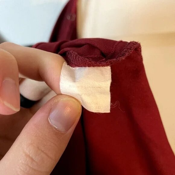 Show Me Your Mumu Verona Cowl Neck Dress in Dark Red Size Small - Picture 15 of 16